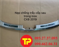 nẹp chống trầy cốp sau trong inox cx-8 2019