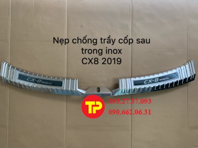 nẹp chống trầy cốp sau trong inox cx-8 2019
