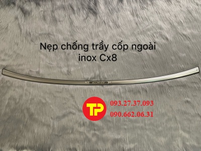 nẹp chống trầy cốp ngoài inox cx-8